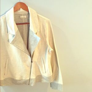 •Lou & Grey• Asymmetric Zipper Jacket